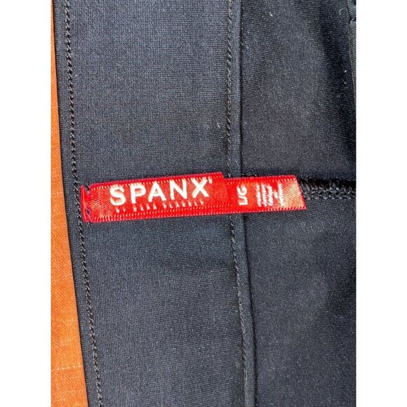 Spanx Black Slim Fit Ankle Length Straight Leg Women's Pants Size L - Picture 7 of 11